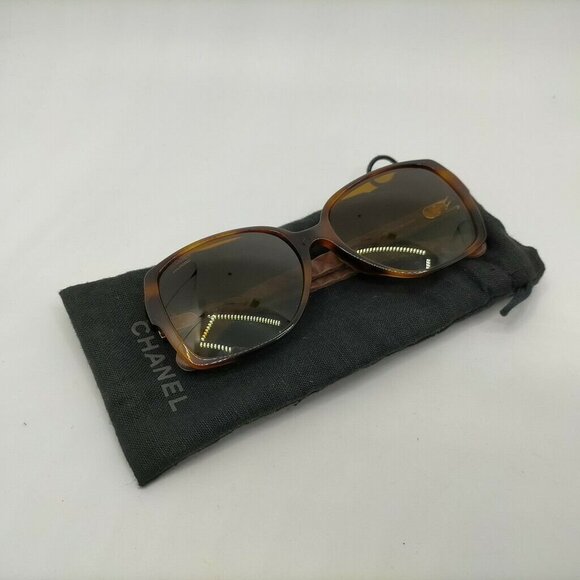100% Authentic Chanel Sunglasses 5289-Q-A Cocomark Matrasse Unisex Browns - Picture 5 of 10